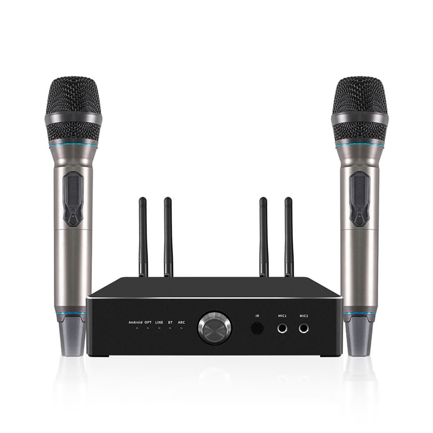العنوان: مكبر صوت كاريوكي متكامل iHomeLife HLQ 600W｜نظام صوت سينمائي منزلي بدقة 4K بمعالج S905X3